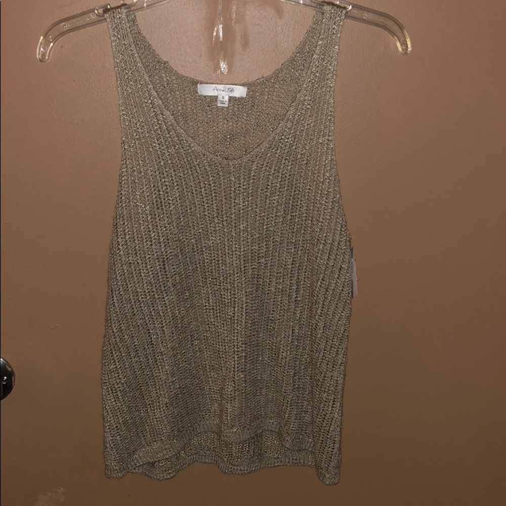 Cream tank top